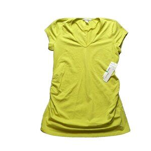 Kenneth Cole Shirt Womens Large V-Neck Plain Solid Blouse Casual Ladies‎ NWT